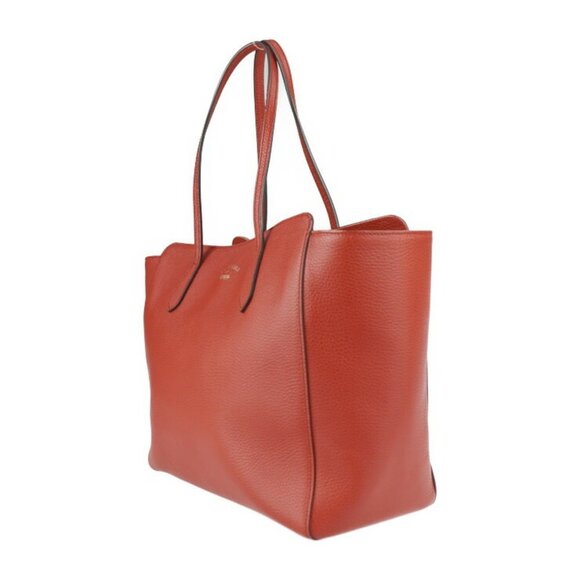 GUCCI Red Leather Tote Bag - Picture 2 of 9